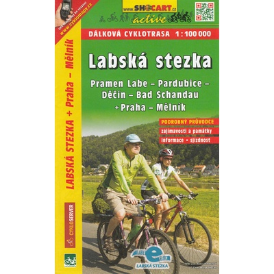 SHOCART Labská stezka Pramen Labe Bad Schandau Praha Mělník 1:100 000