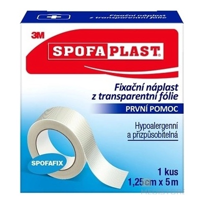 3M SPOFAPLAST č.431 Fixačná náplasť 1,25 cm x 5 m 1 ks
