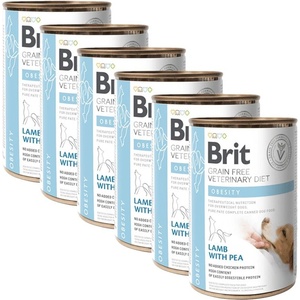 Brit Брит Ветеринарни Диети GF куче Затлъстяване 6 x 400 г