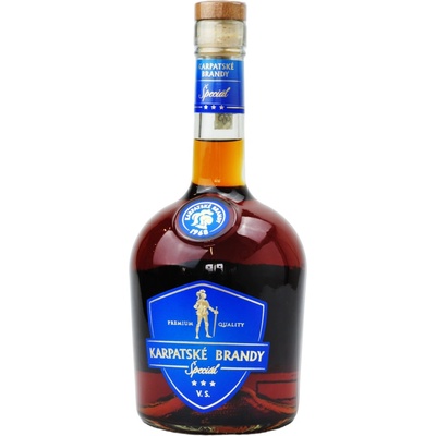Karpatské Brandy Špeciál VS 38% 0,7 l (čistá fľaša)