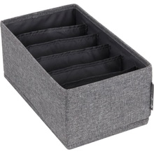 Bigso Box of Sweden Drawer organizér do zásuvky s priehradkami 16,5 x 11 cm sivý