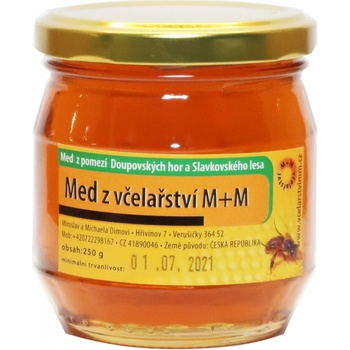 Včelařství M+M med střednětmavý 250 g