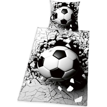 Herding Obliečky 3D Efekt Futbalová lopta Bavlna 140x200 70x90
