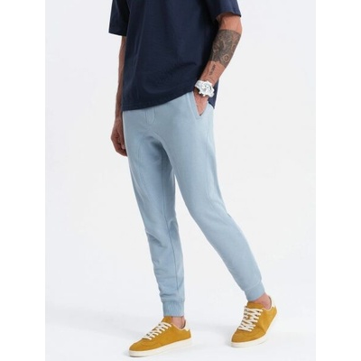 Tepláky s trendy prešívaním V7 PABS-0173 sv.modrá