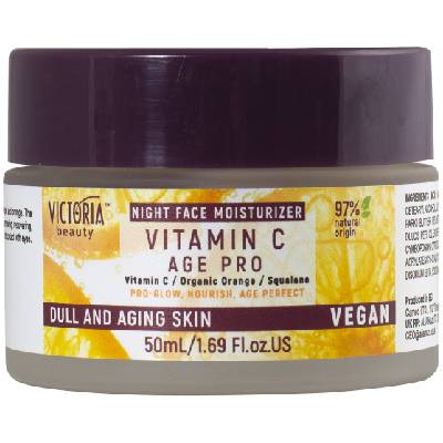 Age Pro Нощен крем против бръчки с витамин C и сквалан, 50 ml