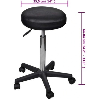 Petrashop Kancelářská stolička černá