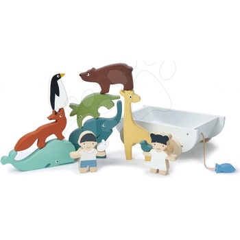 Tender Leaf Toys TL8469 chlapček a dievčatko so zvieratkami The Friend Ship