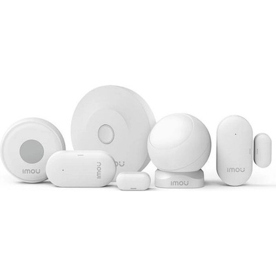 Алармена с-ма IMOU Smart Alarm Kit, ZG2 gateway, ZE1 emergency alarm button, ZD1 door and window sensor, ZP1 motion sensor (KIT-ALARM(ZG2)-EU-5)