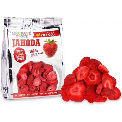 MIXIT Lyofilizované ovoce Mixit Křupavé ovoce do kapsy Jahoda 13 g