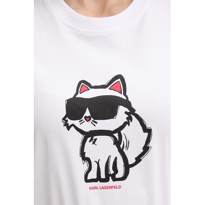 Karl Lagerfeld тениска дамски от памук IKON SKETCH (A1W17128)