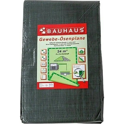 BAUHAUS Zakrývacia plachta, 4 × 6 m, 140 g/m², zelená, 11612