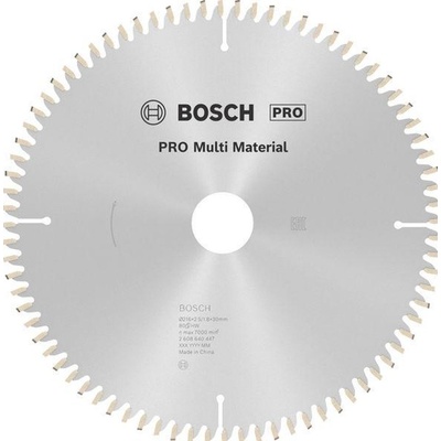 Bosch Pílový kotúč Multi Material 216 x 30 x 2,5 mm, 80 2608640447