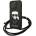 KARL LAGERFELD Leather Monogram Patch and Cord Iconik Case за iPhone 13 Pro / 13 - черен (3666339049904)