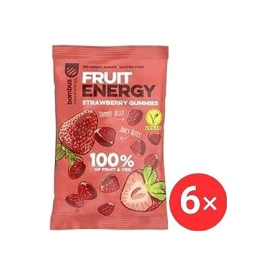 Bombus Fruit Energy Strawberry gummies 6 x 35 g