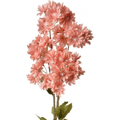 Dekorácia umelá kvetina s lososovými kvetmi - 17*9*72 cm - Clayre & Eef