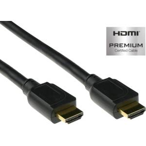 ACT HDMI High Speed Premium сертифициран кабел v2.0 HDMI-A мъжки - HDMI-A мъжки, 1, 5 м, черен, AK3943 (AK3943)