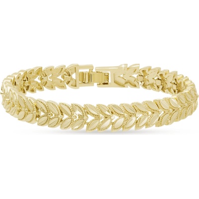 Biju Pozlacený náramek tvořený lístky 3037 2003037