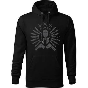 Image 1 of DRAGOWA мъжки суитшърт с качулка Арес, черен 320г/м2 (11434)