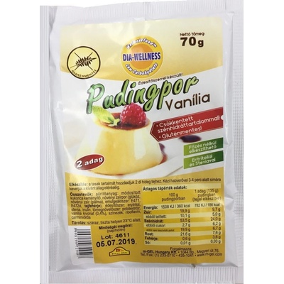 Dia Wellness Vanilkový puding bez cukru so sladidlami 70 g