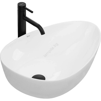 Rea REA-U8536 - Мивка за плот GRETA 39x56 см керамика/бял гланц (RE0059)