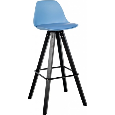 Design-Shop Corbin koženka modrá / Square čierna