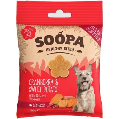 Soopa Healthy Bites maškrty s brusnicami a batátmi 50 g