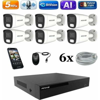 Amiko IP 6 kamerový set Ai Dl Tube 1501K6