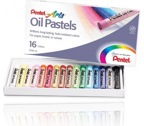 Pentel Olejové pastely 16 barev