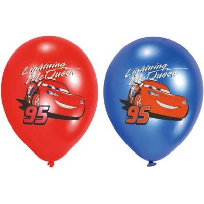 Amscan Klasické balóniky Cars 6kusov 27,5cm