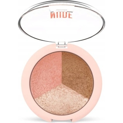 Golden Rose Nude Look Baked trio púder na tvár 9,5 g