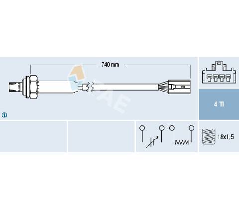 Lambda sonda FAE 77189