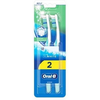 Oral-B Четка за зъби Oral-B 3D White Fresh , Medium , 2 броя в опаковка (1100011842)