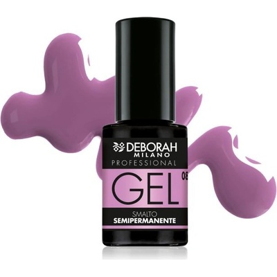 Deborah Milano gelový lak na nehty semi-permanentní, č. 08 Lilac, 4,5ml