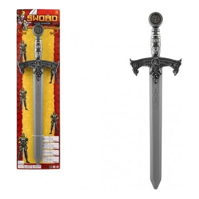 Teddies Meč rytiersky plast 61cm na karte 19x70cm