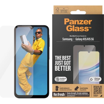 Panzer Стъклен протектор PanzerGlass за Samsung Galaxy A15 / A15 5G Recycled, UWF