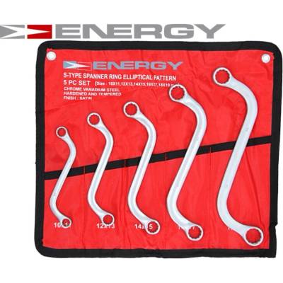 Energy Sada očkových kľúčov S-tvar 5ks NE01013SK5