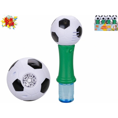 Sun Fun bublifukovač futbalová lopta 23,5cm na batérie s náplňou 60ml 12ks v PDQ