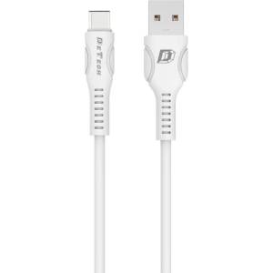 DeTech Кабел за данни DeTech DE-C27C, Type-C, 1.0m, Бял - 40111