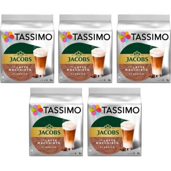 Douwe Egberts Tassimo Latte Macchiato 16 капсули (8 напитки) кашон 5 опаковки