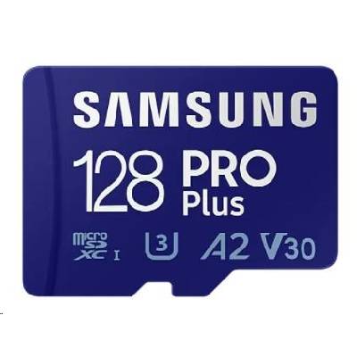 Samsung/micro SDXC/128GB/180MBps/Class 10/+ Adaptér/Modrá - MB-MD128SA/EU