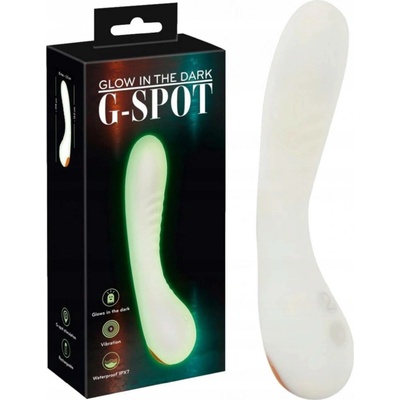 You2Toys Glow in the dark fluorescent G-spot vibrator white