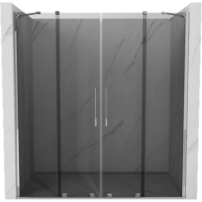Mexen Velar Duo плъзгащи се душ врати 170 см, графит, хром - 871-170-000-42-01 (871-170-000-42-01)
