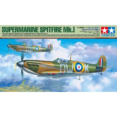 Tamiya Supermarine Spitfire Mk.I & Light Utility Car 10HP Tilly 1:48