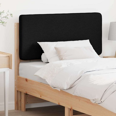 vidaXL Тапицирана табла Кафяв и черен 90 cm Солидно борово дърво (880090)