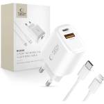 Tech-Protect nca30 2-port network charger pd 30w / qc3.0 + lightning cable white (5906302318735)