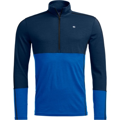 Ortovox 185 Rock'N'Wool Zip Neck modrá/svetlo modrá