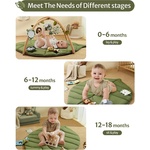 Babyhome Бебешка активна гимнастика "Горско листо" Leaf Activity Gym с меки арки, разглобяеми играчки и огледалце