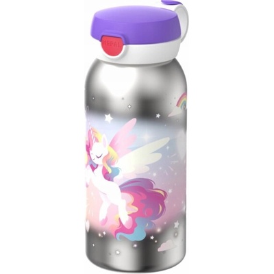 Mepal Flip Cap Campus ocelová láhev Unicorn Glow 600 ml
