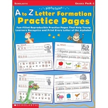 A to Z Letter Formation Practice Pages: Grades Pre K-1 Scholastic IncPaperback