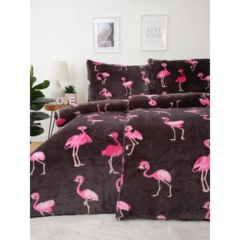 MKLozkoviny.sk Obliečky mikroplyš Exclusive Flamingos 140x200 70x90